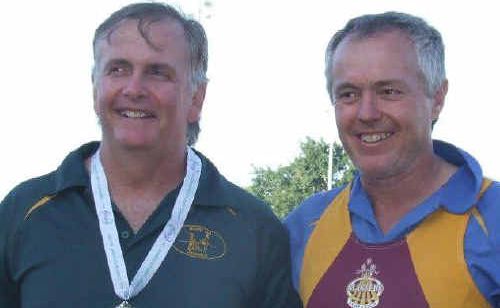 Good friends and fierce adversaries Ken Dickson and Gary Free post-competition in Townsville. Good friends and fierce adversaries Ken Dickson and Gary Free post-competition in Townsville.